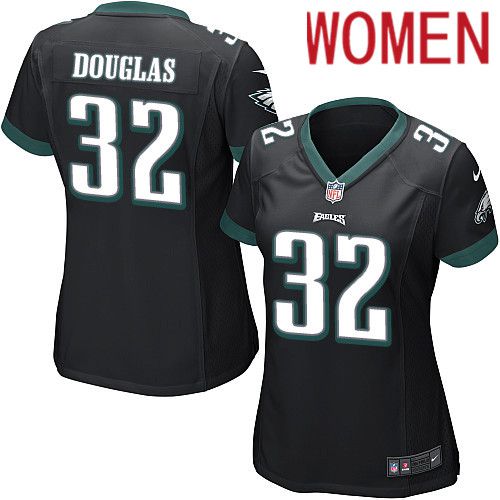 Women Philadelphia Eagles #32 Rasul Douglas Nike Black Game NFL Jersey->women nfl jersey->Women Jersey